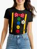 Ladies 100% Cotton T-shirt Mens Tees Top - Clown Design - Carnival Mardi Gras Costume Replacement Fancy Dress Last-