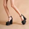 Frauen High Heels Sexy Damen Ultra High Heel Sandalen Graffiti Schnalle Ultra Hohe Wildleder Plattform schuhe