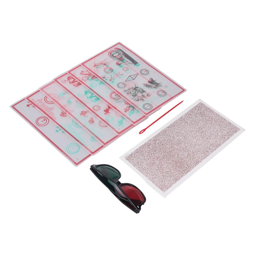 Red Green Fixed Vectograms Convergence Insufficiency Eye Training Low Vision Test Chart with