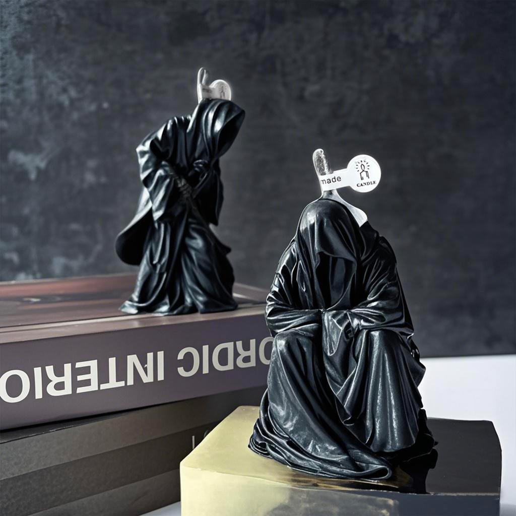 Halloween Candles Spooky Decor, Scented Wax Candles, Halloween Decoration Spooky Goth Gift Table Centerpiece For Party Festival