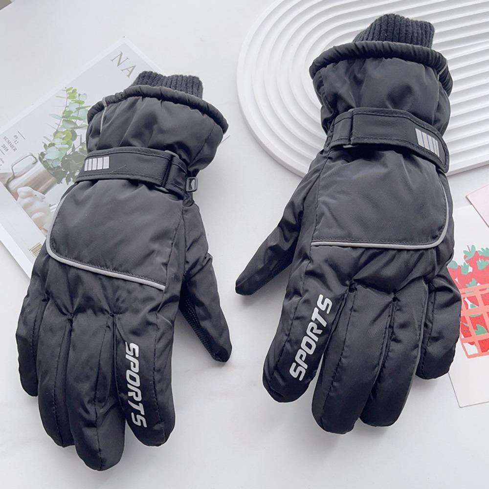Multifunction Winter Ski Gloves Keep Warm Driving Gloves Simple Men Mittens Ski