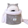 Cat Backpack Carrier Winter Warm Soft Plush Carry Pets Cage for Outdoor Travel Walking Cute Pets Backpack for Indoor Outdoor