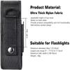 Nylon LED Torch Pouch Hook and Loop Closure Nylon Torch Cover  Camping Accessories