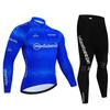 Tour De Italy D'ITALIA Cycling Jersey Set Premium Anti-UV Long Sleeve Downhill Cycling Suit Autumn Quick-Dry Pro Racing Uniform