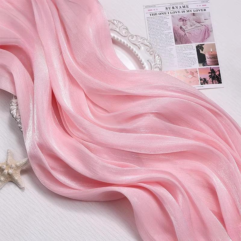 100x150cm Glitter Organza Fabric for Dress Skirt Shirt Clothing Diy Sewing Shiny Cloth Smooth Comfortable Textile