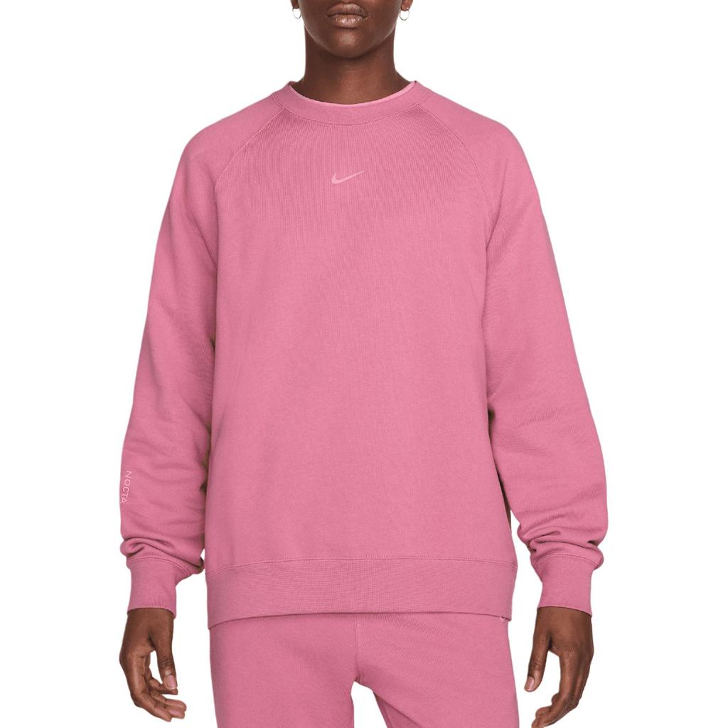 Nike Nocta Fleece CS Crew Men's Desert Berry Elemental Pink FN8160-667