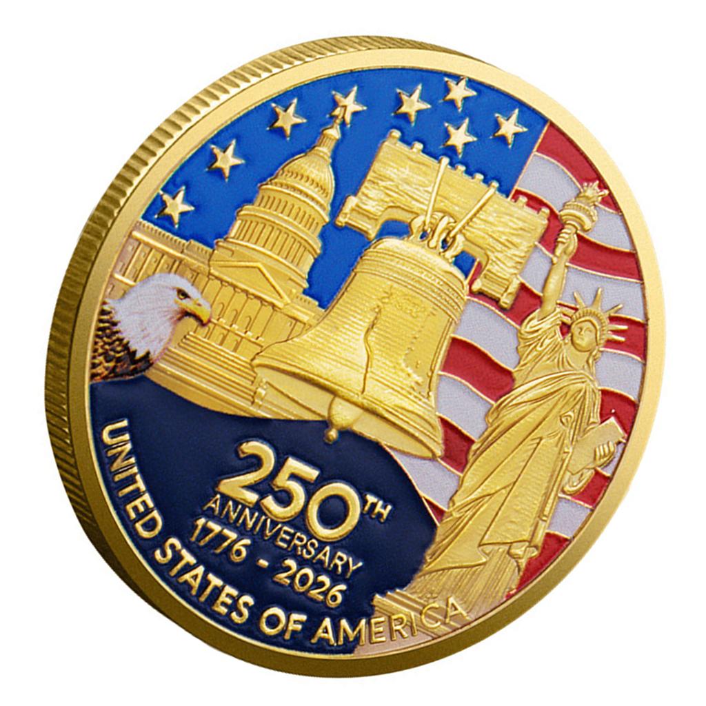 1776 To 2026 American Freedom Coin Features Bell Designs Independence Memorial Coin