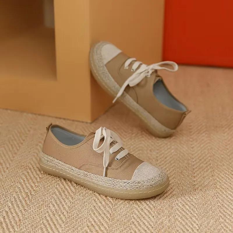 Women's Casual Shoes Ladies Luxury Tennis Sneakers For Women Trends 2024 Comfortable Flats Canvas Outdoor Fashion Trekking Shoes
