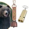 [Loud Bear Bells] Loud Bear Bells with Whistle Set | Magnetic Silencer for Hiking/Fishing/Boating/Camping/Climbing - Emergency Whistle