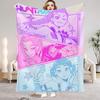 K-Pop Demon Hunters Blanket Girls Boys Plush Throw Blanket Novelty Warm Blanket All Season Gift