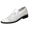 Leather Business Sandals for Men Breathable Loafers Office Party Wedding Men Shoes Mesh Sandals Men Shoes