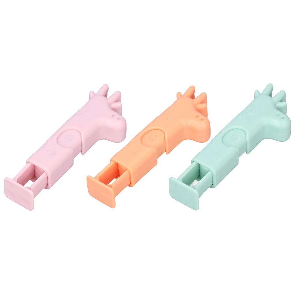 Sealing Clips Strong Clamping Force Moisture Proof Giraffe Look Plastic Bag Clips for Food Storage B