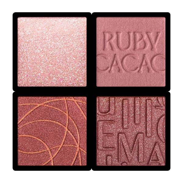 MAQUILLAGE Customized Eye Color Assortment 02 Cherry Assortment Eyeshadow Powder Recommended Eye Makeup Set for Shiny Glow Shiseido 3.8g (Palette