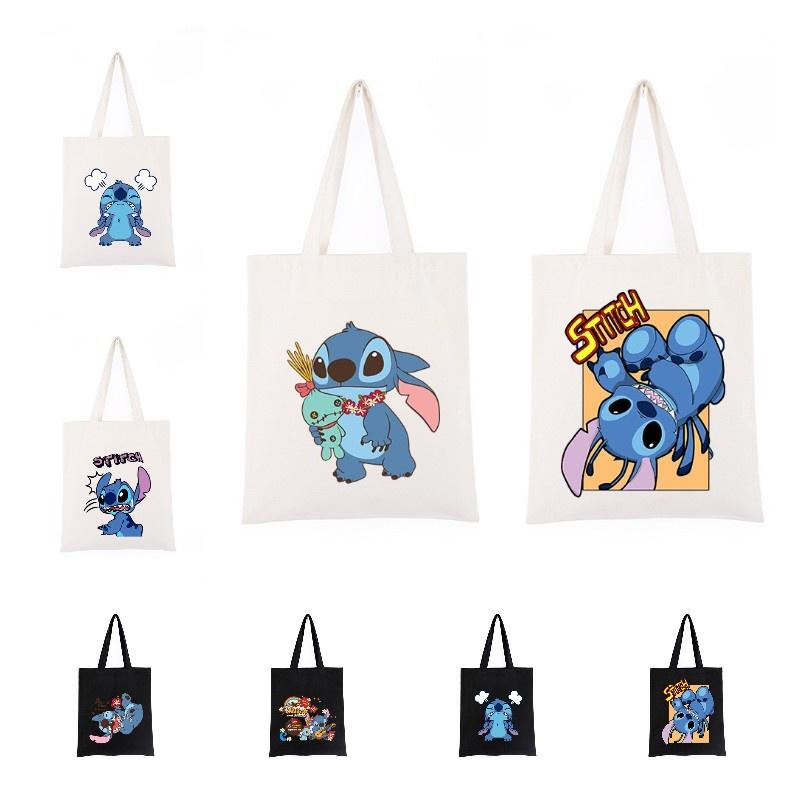 Cute And Spacious Cartoon Canvas Shoulder Bag For Daily Shopping
