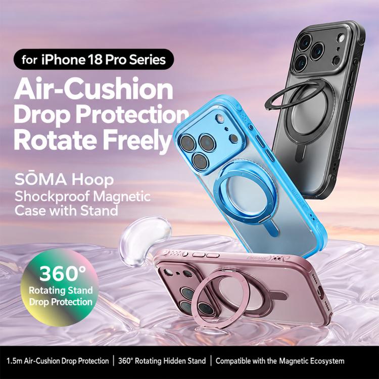MOMAX SOMA Hoop Rotating Invisible Holder Magnetic Phone Case