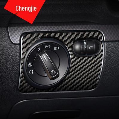 Volkswagen Scirocco Carbon Fiber Interior Headlight Switch Trim Frame Sticker