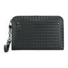 Woven Cow Leather Clutch Regular Men's Black 493190V46511000