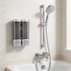 Pack Of 2 Wall Mounted Easy Arrange Soap Dispenser With 600ml Capacity For Shampoo And Cream In Bathroom