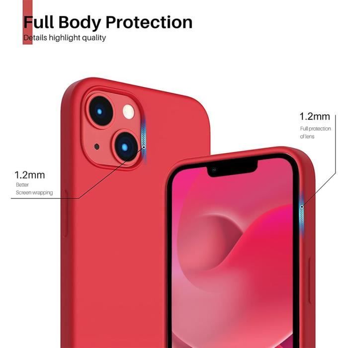 Coque - E.F.CONNECTION - Pour iPhone 14 - Silicone TPU - Protection Antichoc - Souple