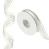 Organza Chiffon Ribbon Candy Satin Striped Sheer Craft Ribbons for Bows Making Gift Wrapping Wreath 50 Yards x 1" Decoration