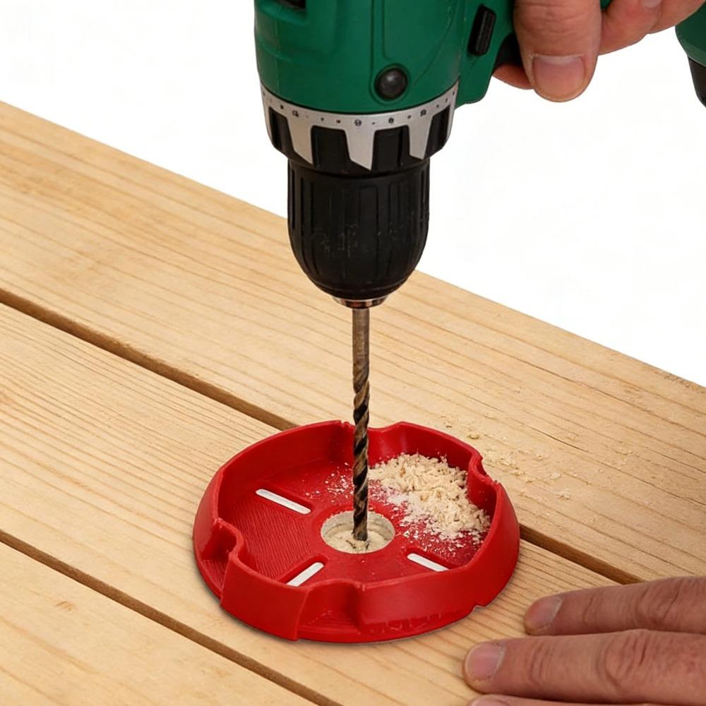 Electric Drill Dust Collector Reusable Drill Dust Box Red Dust Bowl Device Dustproof Coll ection Devices 1-5pcs