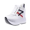Fashion Autumn Women High Platform Shoes Height Increasing Casual Shoes 12 CM Thick Sole Trainers Breathable Shoes Women Sneakers