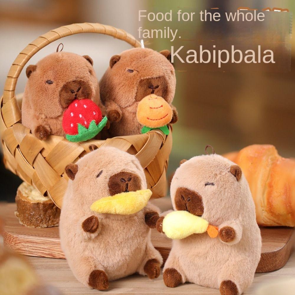 

Wagging Tail Wag Its Tail Toy Plush Doll Animal Toy Tail Wagging Capybara Doll Bagpack Pendant style C