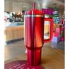 In Stock 40oz Red Love Tumblers With Handle Car Mugs Insulated Tumbler With Lids Straw Stainless Steel Coffee Tumbler Termos Cup