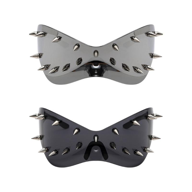 Fashionable Sunglasses With Rivet Studded For Adult Unisex Stylish Lookings UV400 Protections Glasses for Night Club