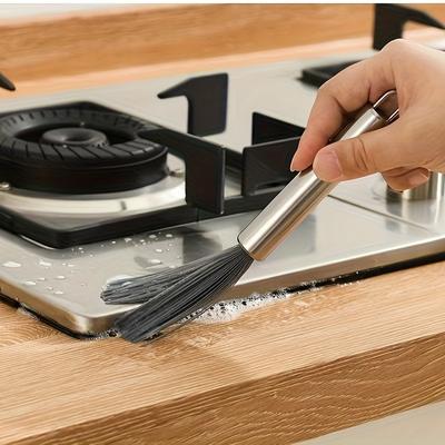 Multi-Purpose Long Handle Hanging Cleaning Brush, Stainless Steel, No Power Required, for Living Room, Bedroom, Bathroom, Kitchen, Furniture