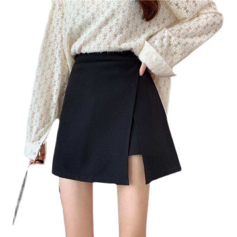 

Юбка с разрезом Весна и лето Хип-юбка Женская юбка-трапеция