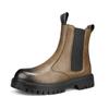 FashionDesigner Mens 2024 Spring Autumn Chelsea Ankle Motorcycle Chelsea Safety Platform Cowboy Boots Genuine Leather Shoes for Men