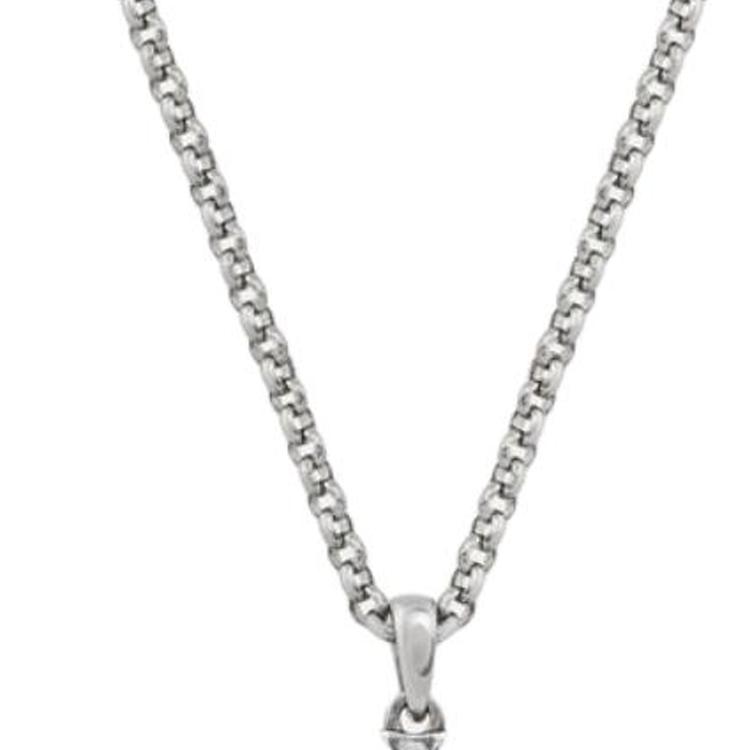 VIVIENNE WESTWOOD Petite Orb Pendant Necklace Men Necklace Silver Night-Gray 8053195237623
