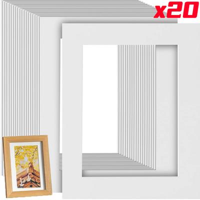 Multi-size Picture Frame Mats Board Precut Photo Matting Inserts Inner Lining Cardboard for Paintings Poster Photo Frame Decor