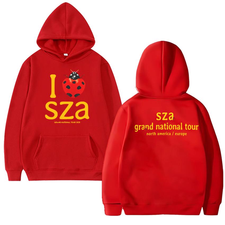 Hot Sale Kendrick Lamar & SZA 2025 GRAND NATIONALS Tour Print Hoodie Unisex Vintage Hip Hop Streetwear Men Women Fleece Pullover