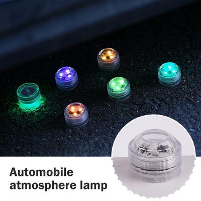 Car Interior Ambient Remote Control LED Light Decoration Tail Light Lamp Wireless Auto Adhesive Foot Bicycle Roof Atmospher O3P4