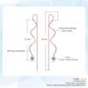ZHOUYANG Chain Earring For Women Simple Style None Stone Rose Gold Color Ear Line Fashion Jewelry  ZYE236 ZYE237