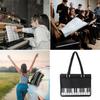 Waterproof Oxford Cloth Music Tote Bag Professional Sheet Music Organizer Tutoring Choir Accessories Storage