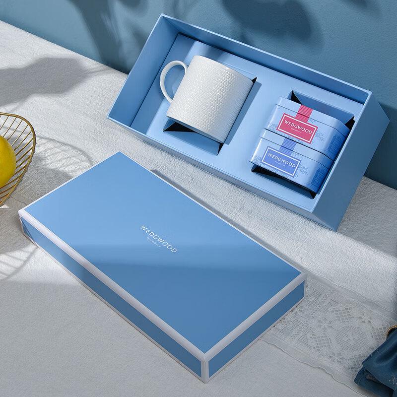 Wedgwood Geometric Mug and Tea Caddy Gift Set