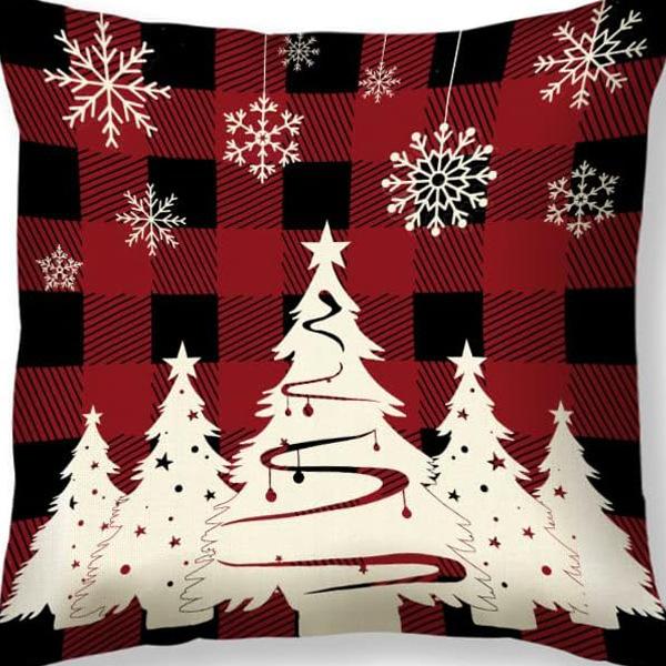 

Simple Christmas Print Pillow Case Blue and White Snowman Pickup Home Living Room Decoration Pillow Case Nap Pillow Case 45 * 45Cm [without core]