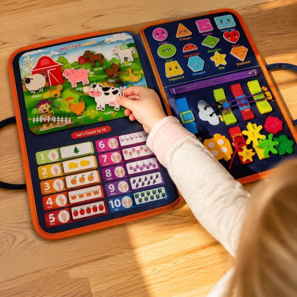 Lerntafel für Kleinkinder Aktivitätsbuch für die Früherziehung