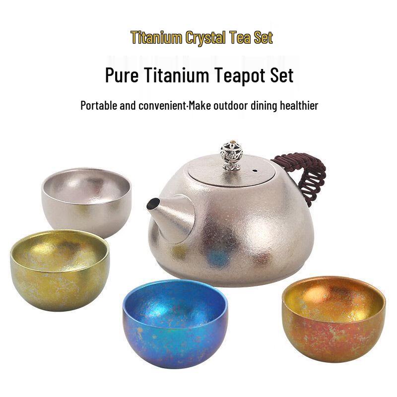 Xinke XTi-1113 Pure Titanium Portable Tea Set