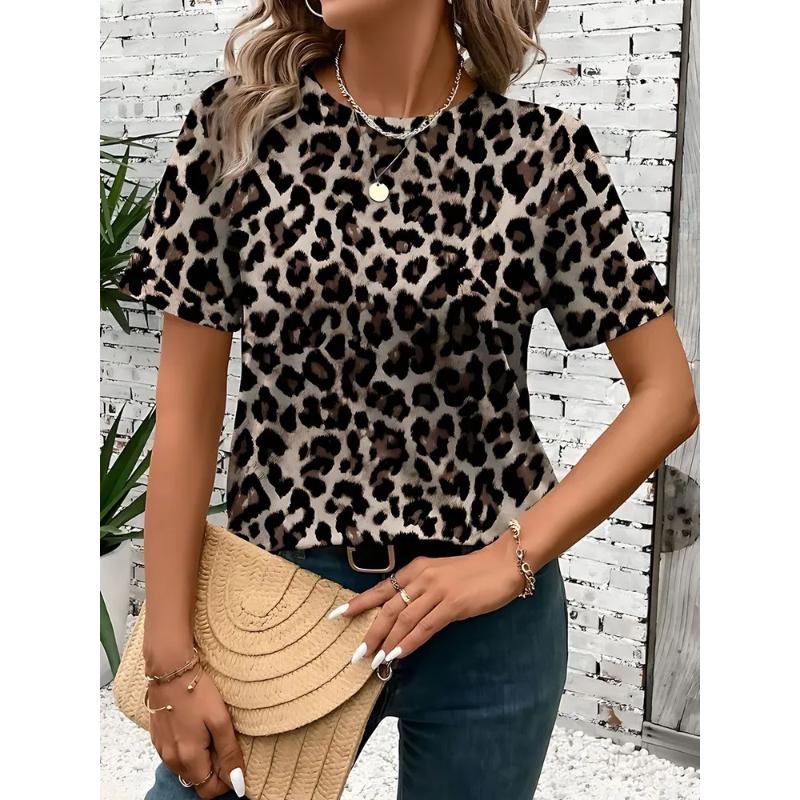 Women's Tops Versatile Comfortable Short Sleeves Fashion Crew Neck Loose T-Shirts Women’s