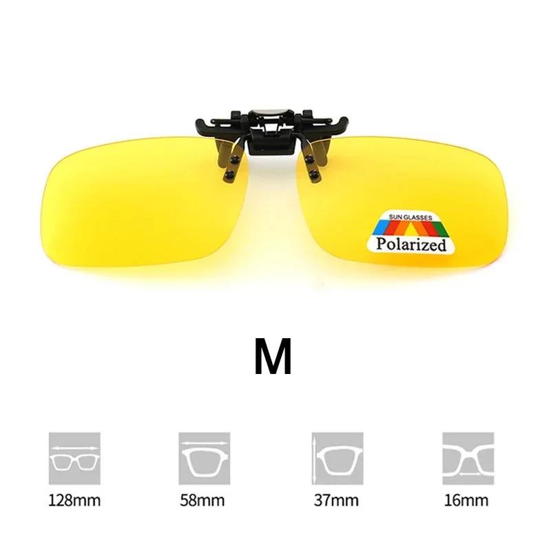 1/2/4pcs Polarized Too Glasses Clip For Driving Night Vision Glasses UV400 Outdoor Sunshade High-Definition Sunglasses Clip