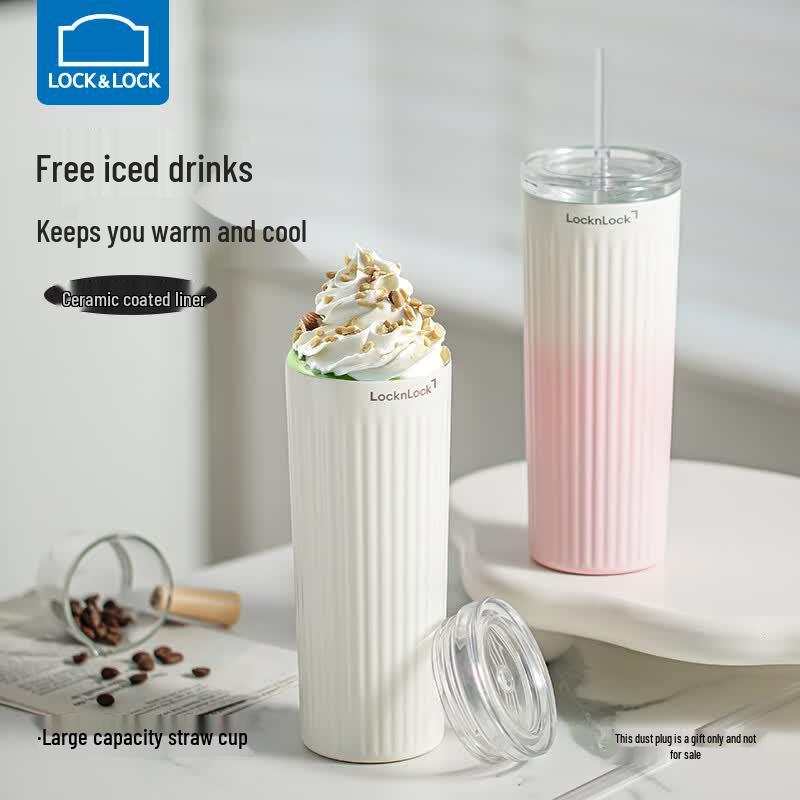 LocknLock Ceramic Lined Insulated Dual-Use Mug