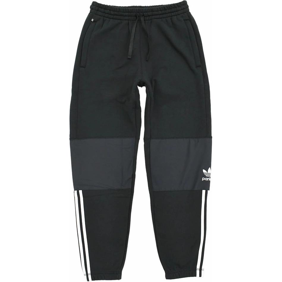 Adidas Originals Logo Three Stripes Comfortable Casual Retro Knitted Sports Pants Men Pants Black HN7028