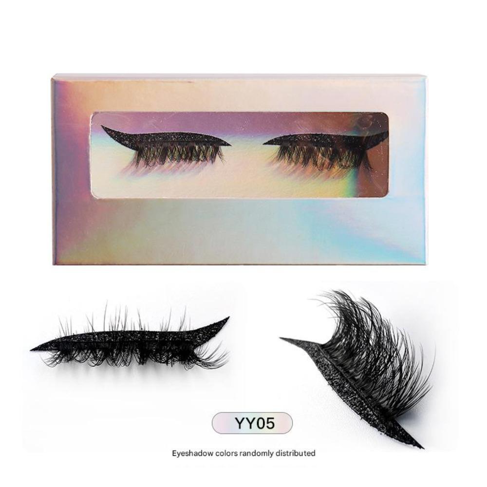 Eyeshadow Color Random Lazy Eye Shadow Eyelash Patch Self Adhesive Eye Makeup Stickers Prom Makeup