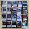 60dílná sada černých základních karet Magic The Gathering, hrací karty MTG Proxy