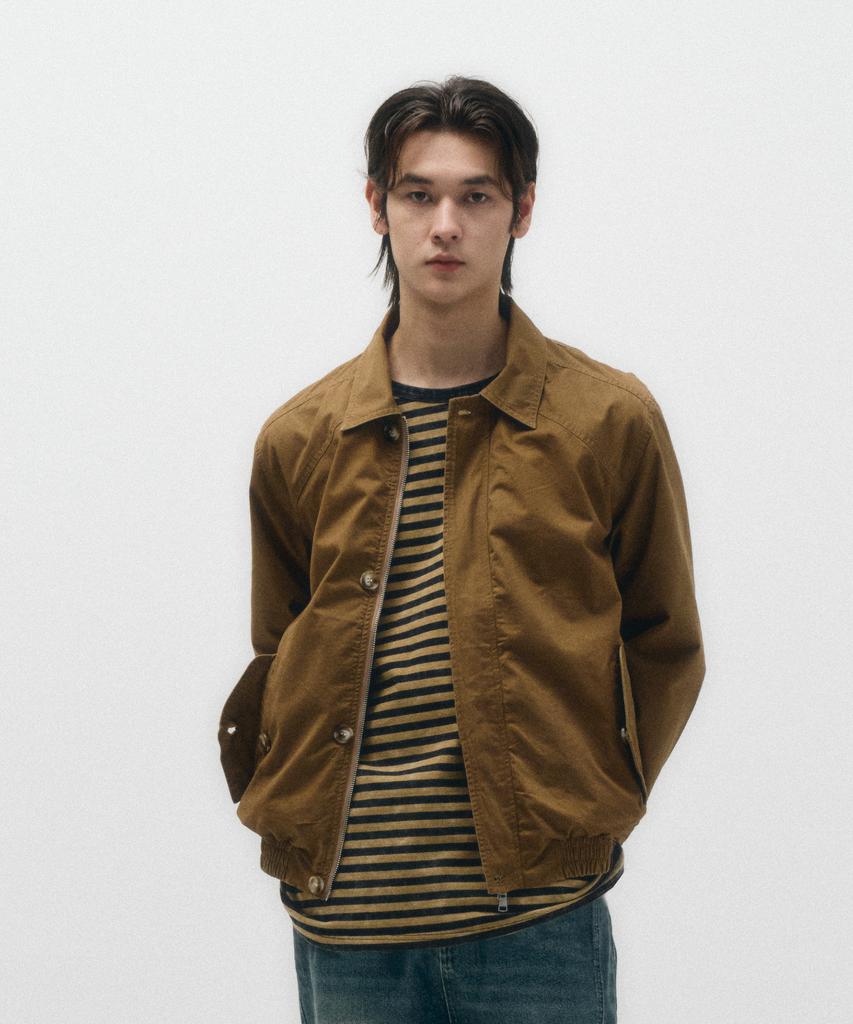 Ecorr Cotton Harrington Blouson Jacket_Beige