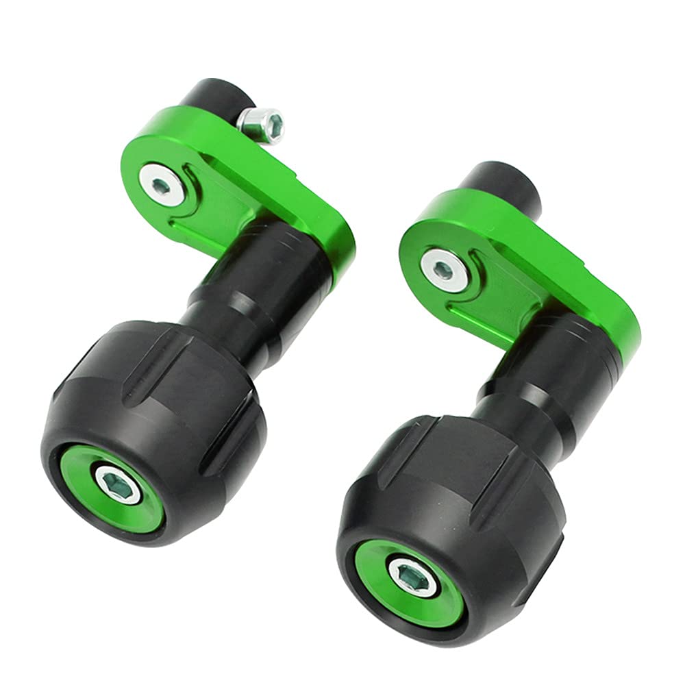 YUANYE Frame Slider Fairing Guard for Kawasaki ninja400 ninja250 Motorcycle Body Aluminum Alloy Anti-tip Adhesive (Green)